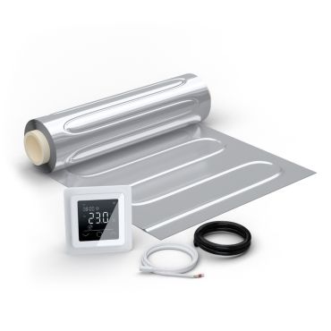 Kit natte chauffante en aluminium AluPRO-80 avec thermostat MCS 750 WIFI Touch blanc
