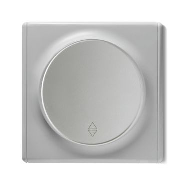 Interrupteur va-et-vient simple, encastré, avec plaque de finition Florence-"Gris"