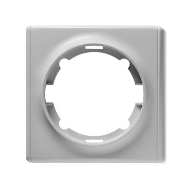 Plaque de finition Florence en plastique, 1 poste-"Gris"