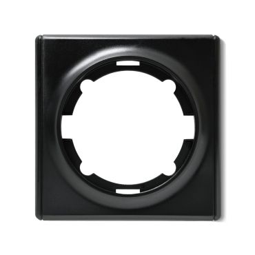 Plaque de finition Florence en plastique, 1 poste-"Noir"