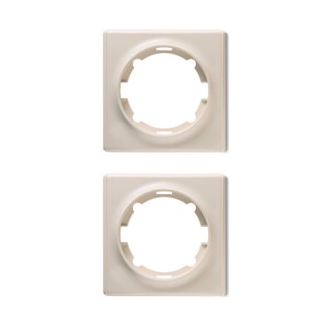 Plaque de finition Florence en plastique, 1 poste (pack de 2)-"Beige 2 piéces"