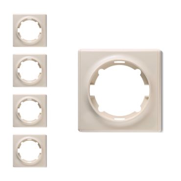 Plaque de finition Florence en plastique, 1 poste (pack de 5)-"Beige 5 piéces"